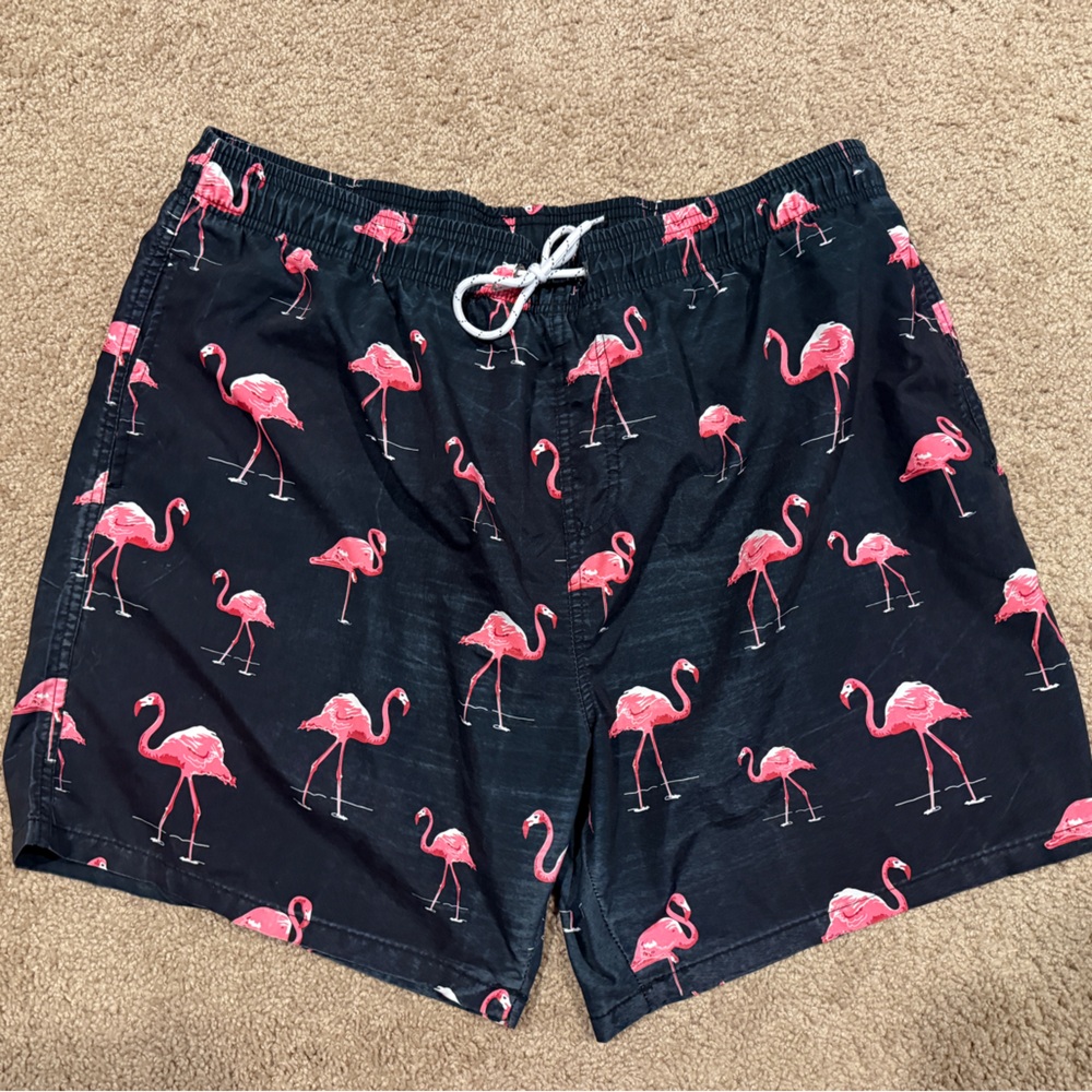 Flamingo Print Swim Shorts